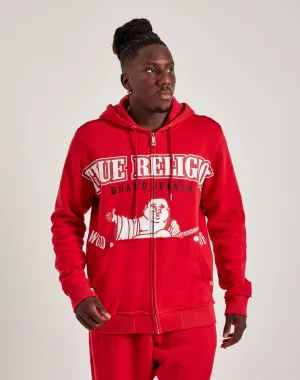 True Religion Raw Exaggerated Icon Full-Zip Hoodie