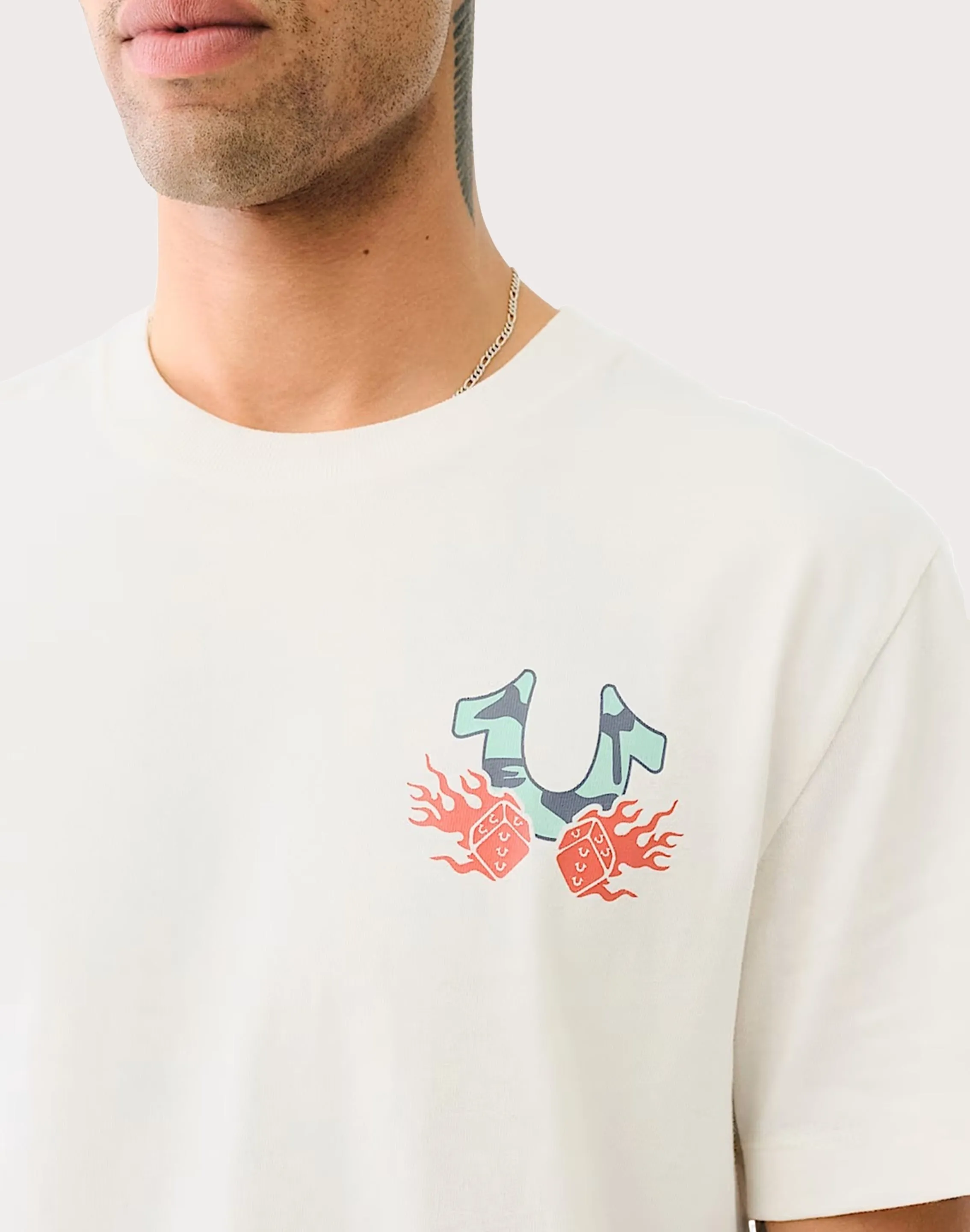 True Religion Reaper Cream Tee