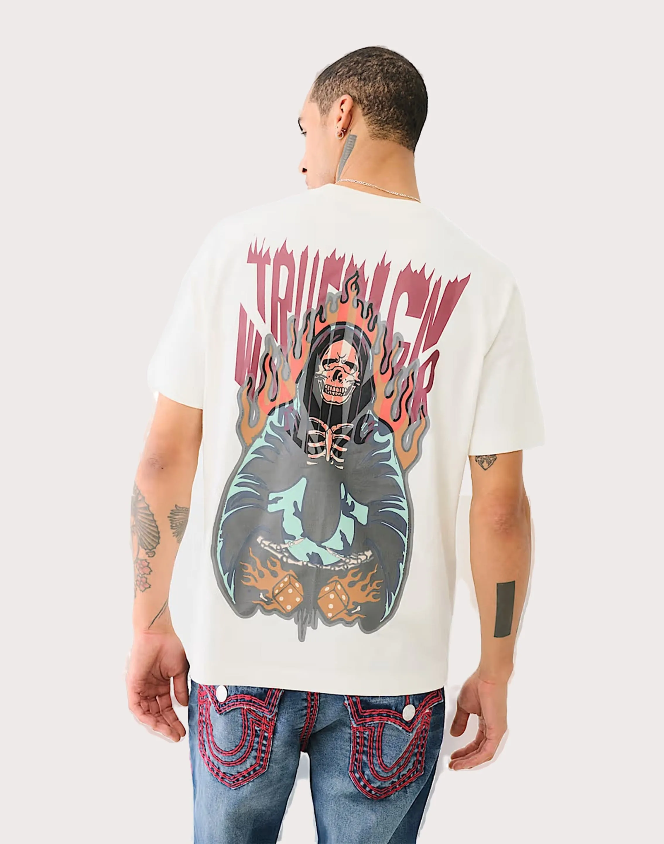 True Religion Reaper Cream Tee
