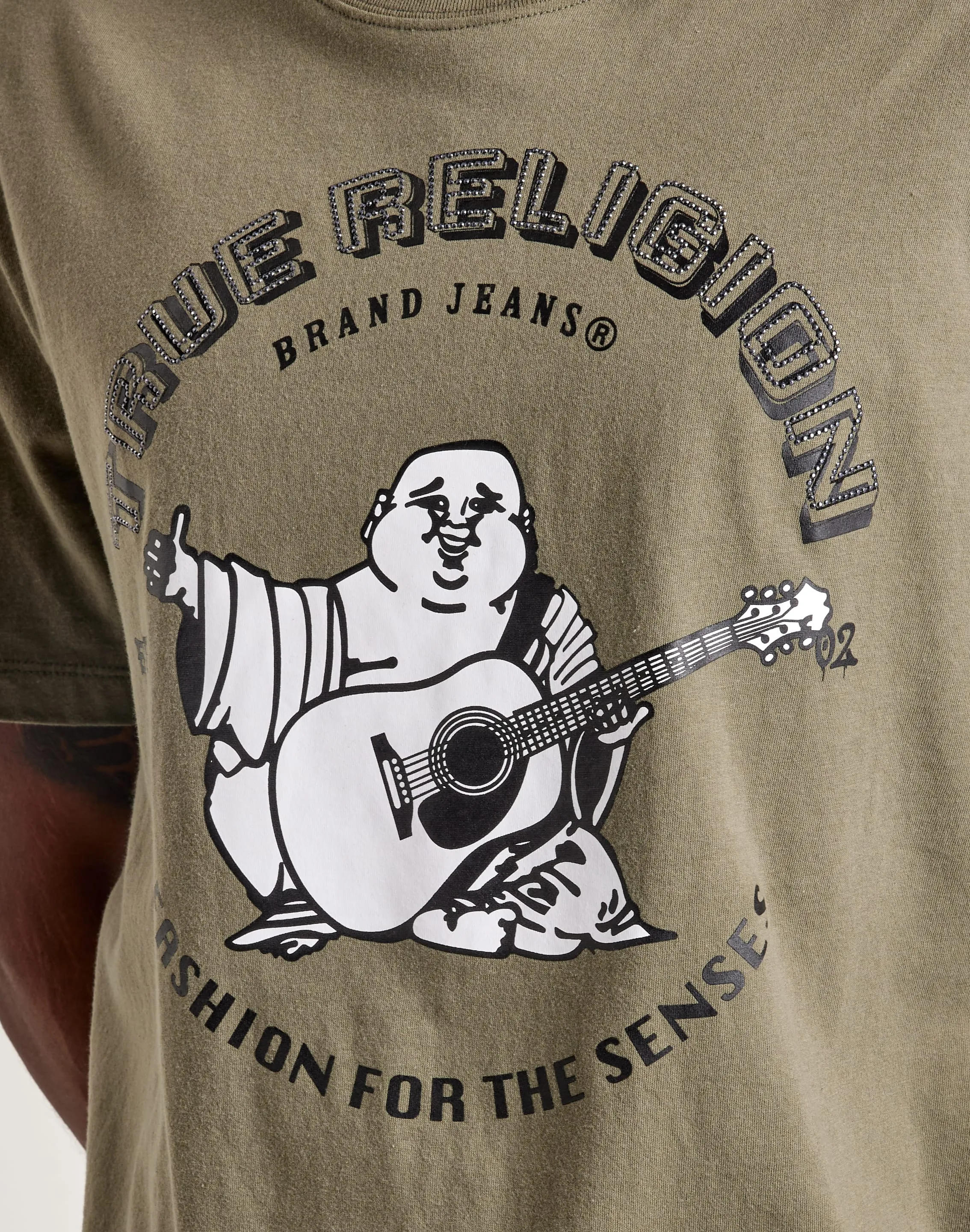 True Religion Rhinestone Buddha Tee