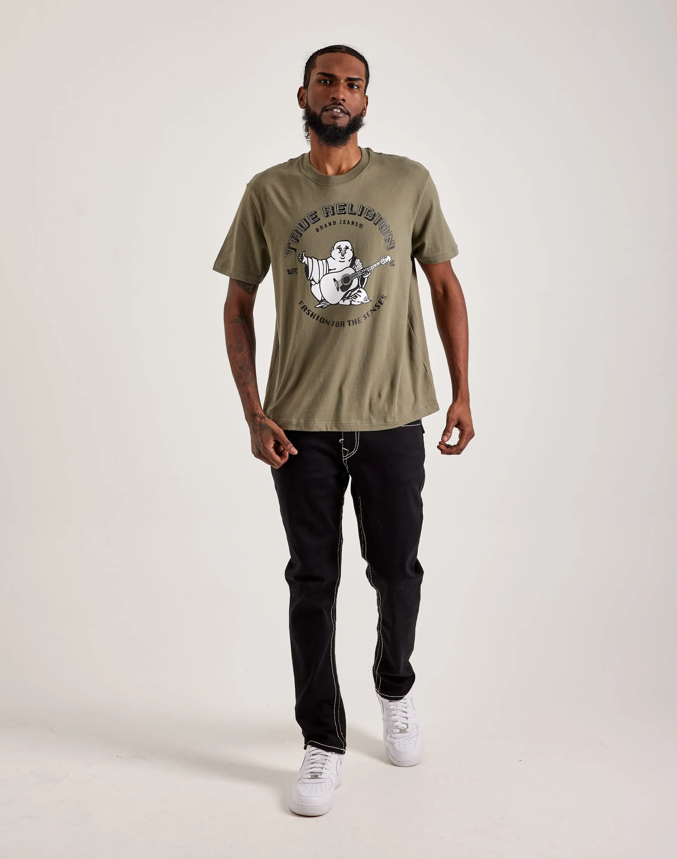 True Religion Rhinestone Buddha Tee