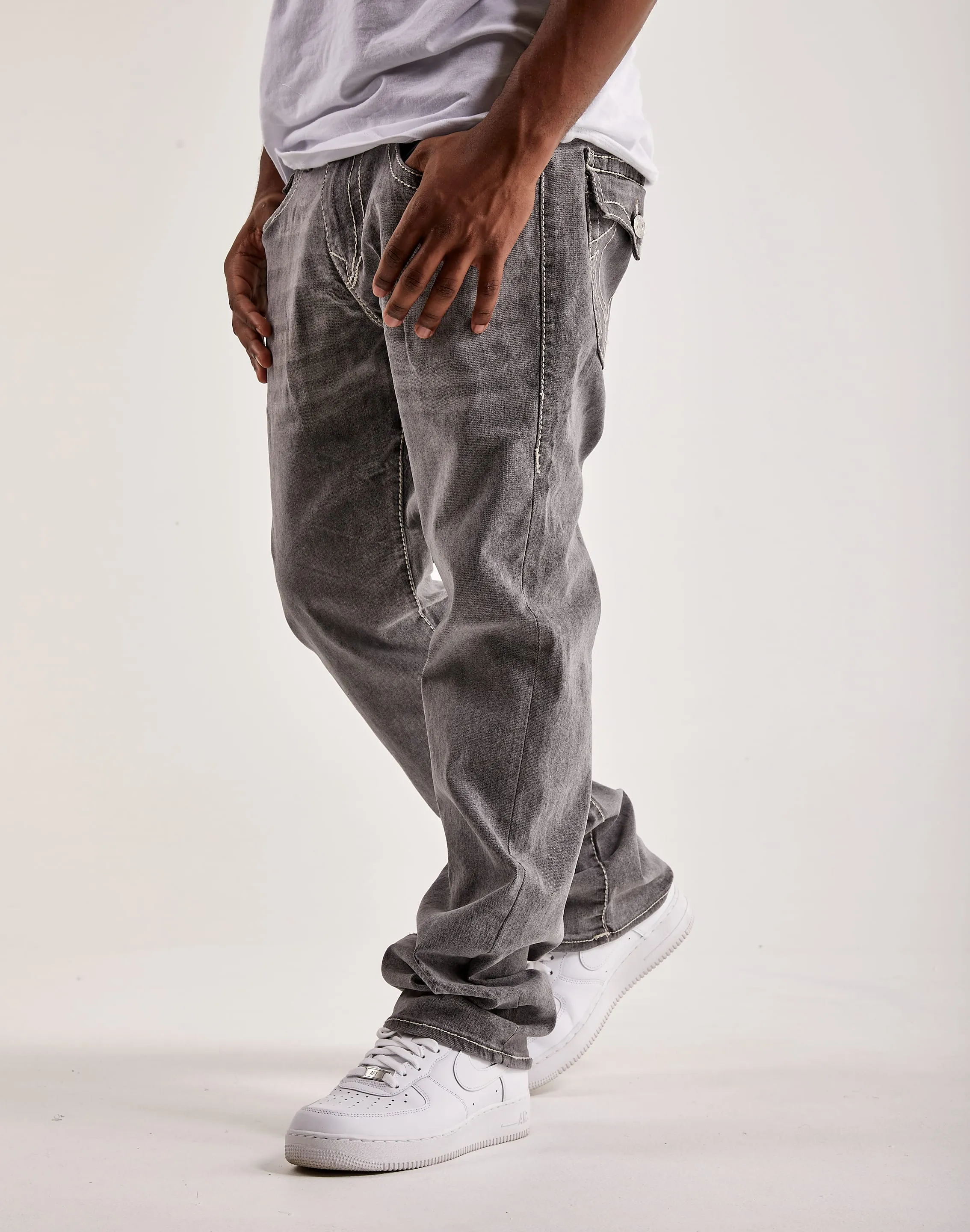True Religion Ricky Big T Flap Straight Jeans