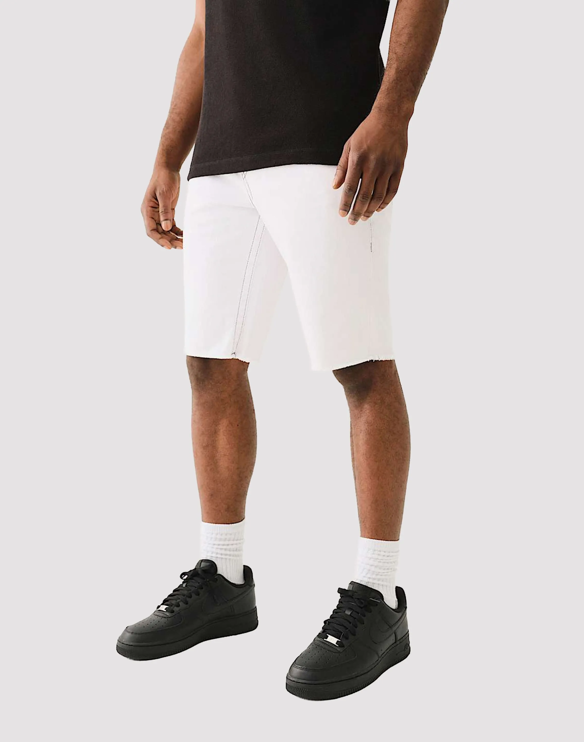 True Religion Ricky Frayed Flap Shorts