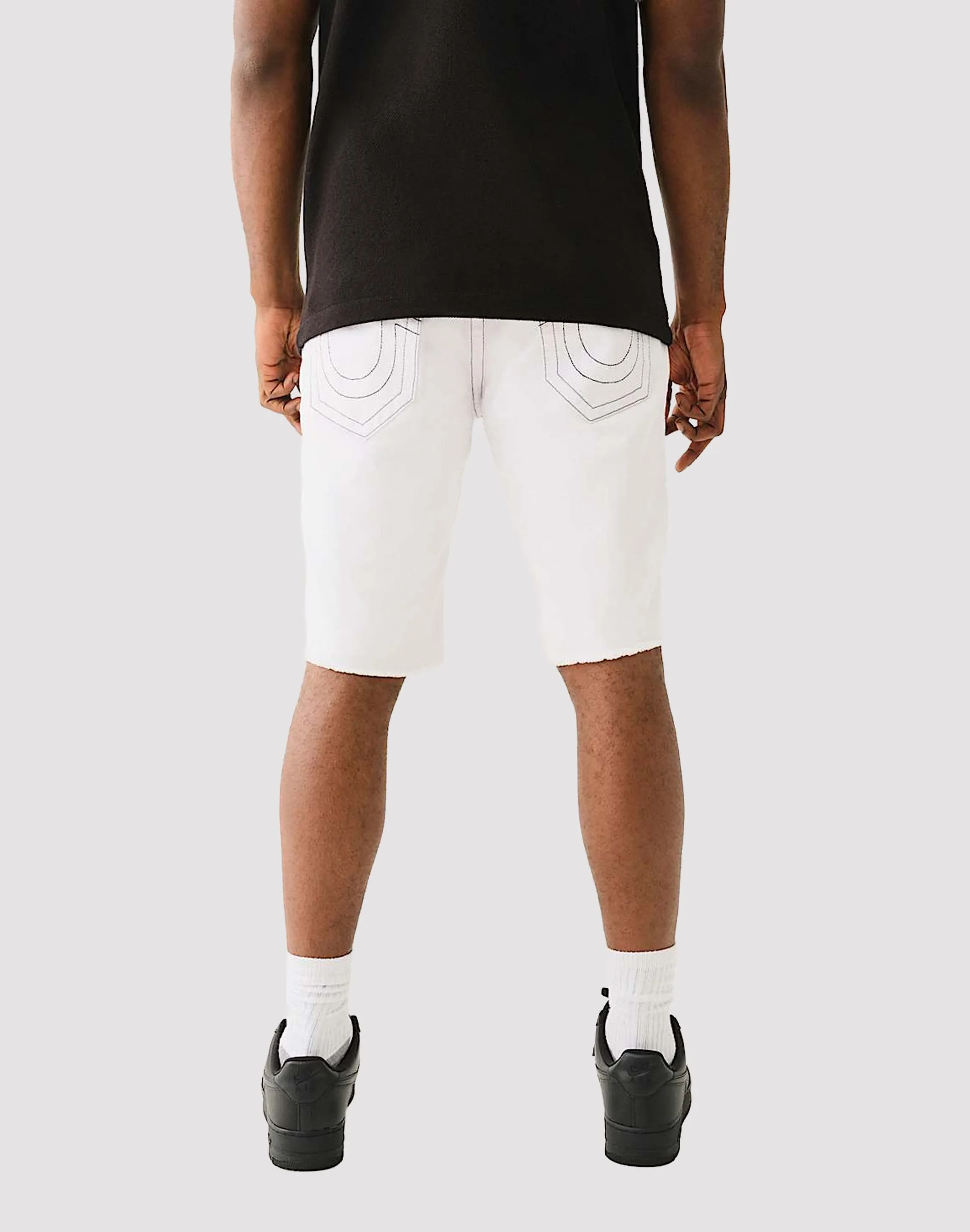 True Religion Ricky Frayed Flap Shorts