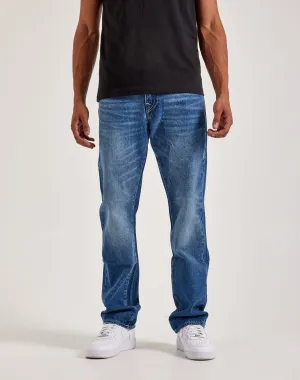 True Religion Ricky Ladder Stitch Logo Jeans