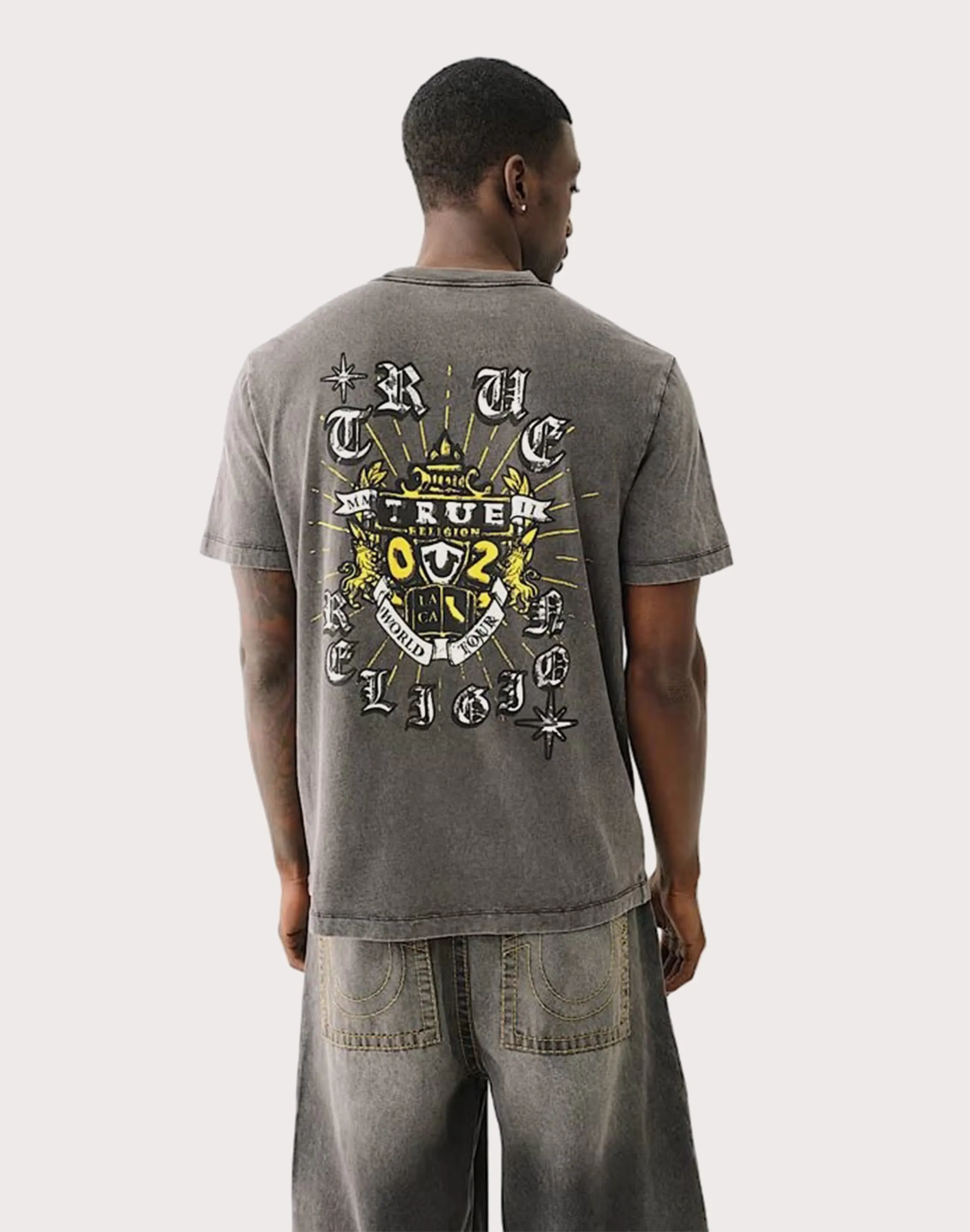 True Religion Shining Mineral Wash Tee