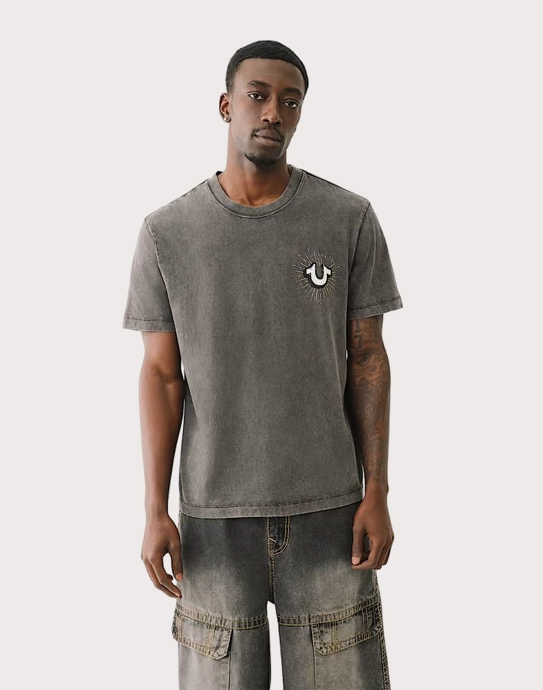True Religion Shining Mineral Wash Tee