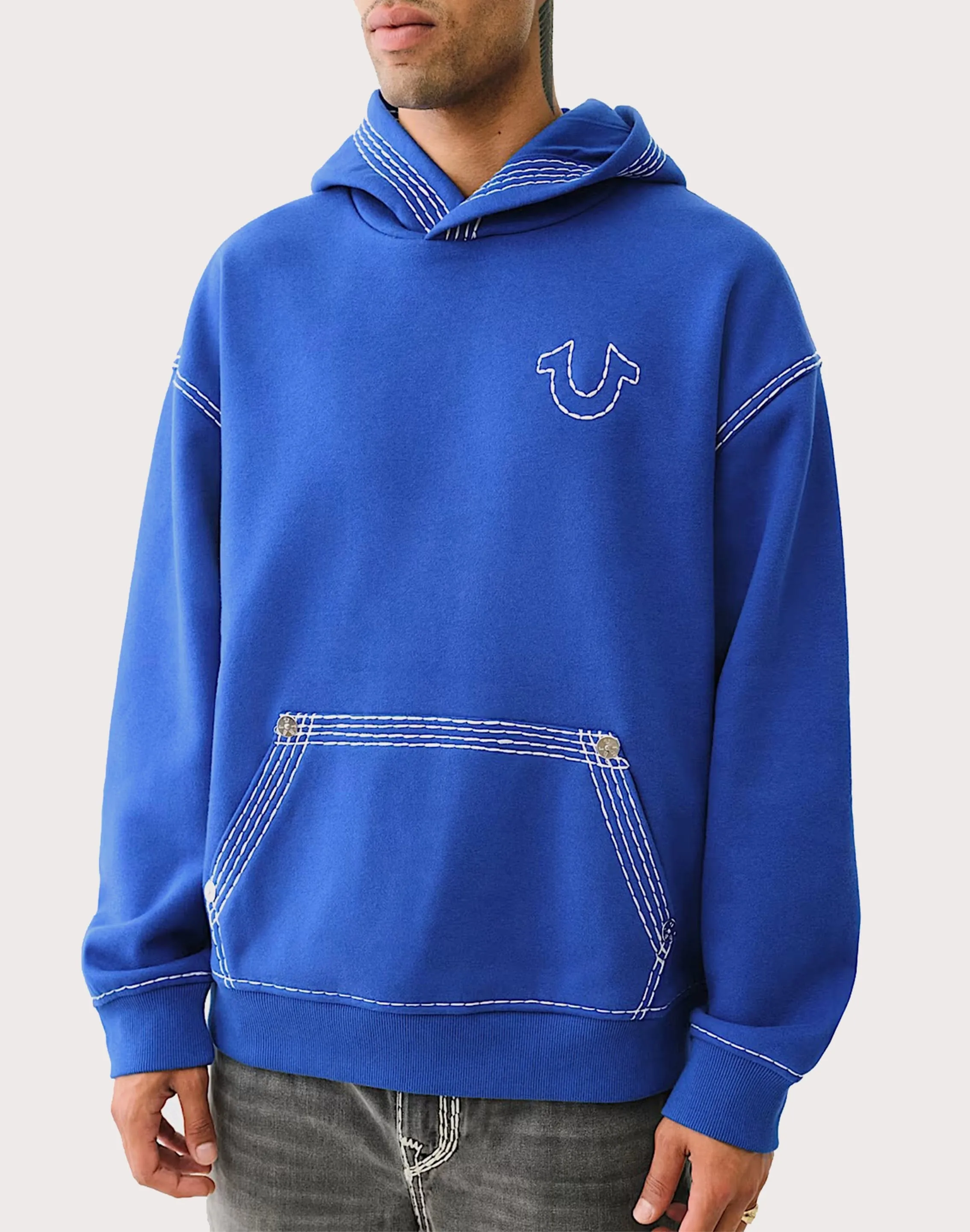 True Religion Super QT Buddha Pullover Hoodie
