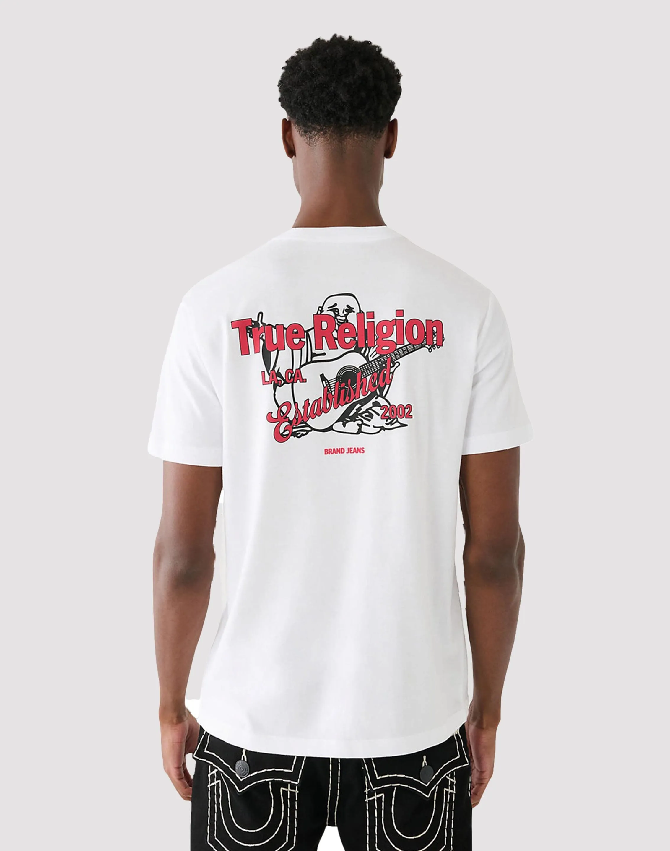 True Religion True Religion Buddha Logo Men's White Tee