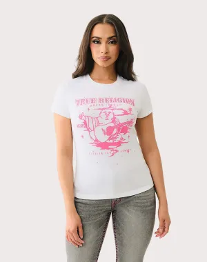 True Religion True Religion Crystal Logo Buddha Women's Tee