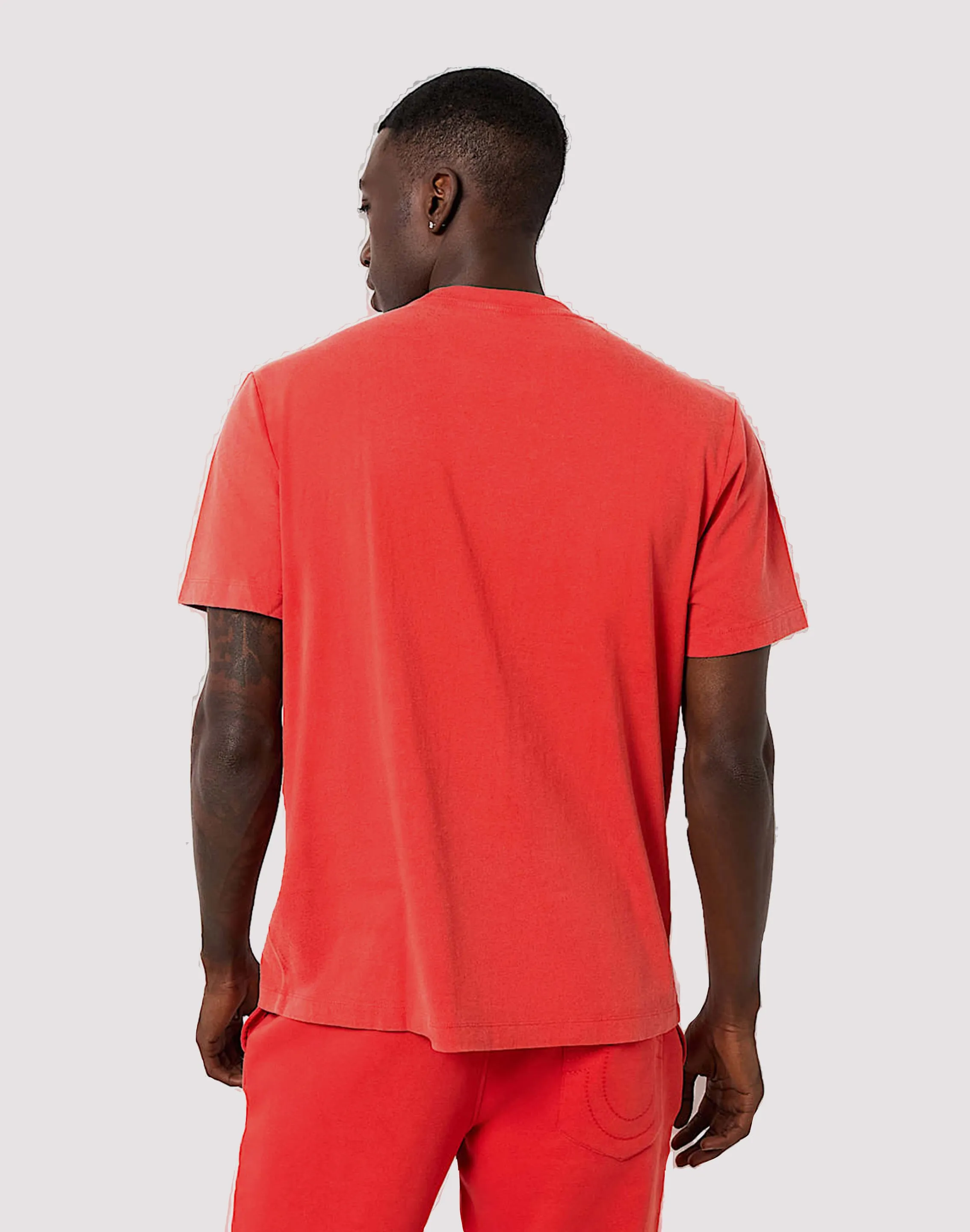 True Religion Vintage Crackle Buddha Red Tee