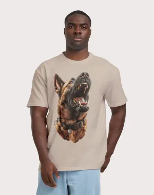 URBAN CLASSICS Forgotten Faces Mans Best Friend Wet Sand Tee