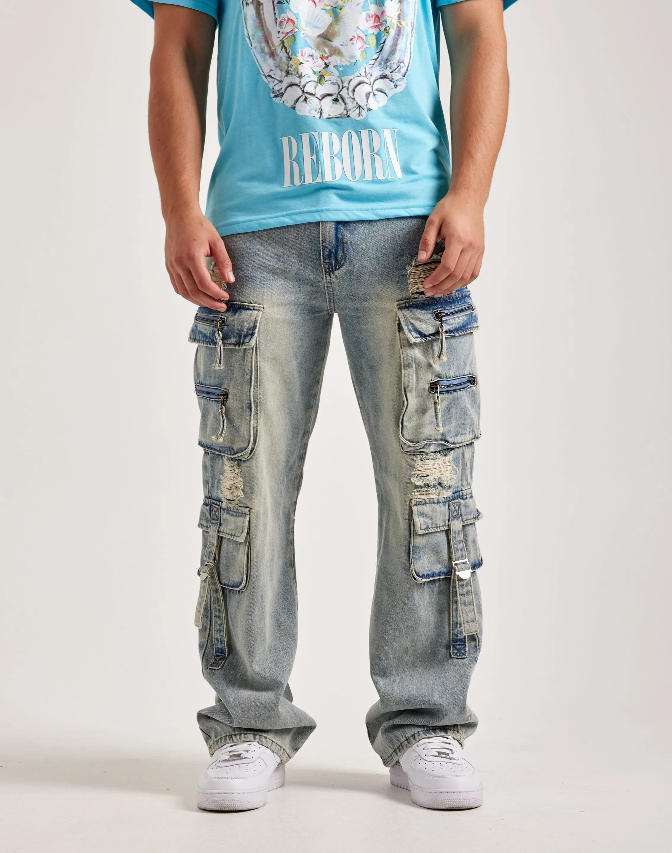 WAIMEA Baggy Cargo Jeans