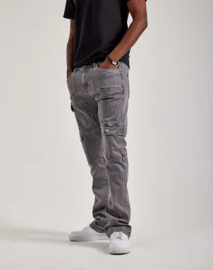 WAIMEA Overdyed Stacked Cargo Jeans