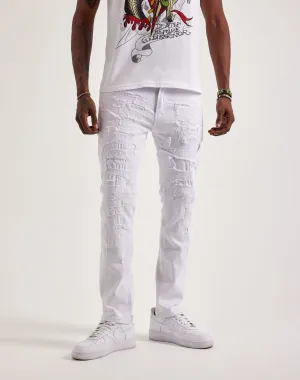 WAIMEA Skinny Rip & Repair Jeans