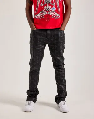 WAIMEA Stacked Coated Flare Jeans